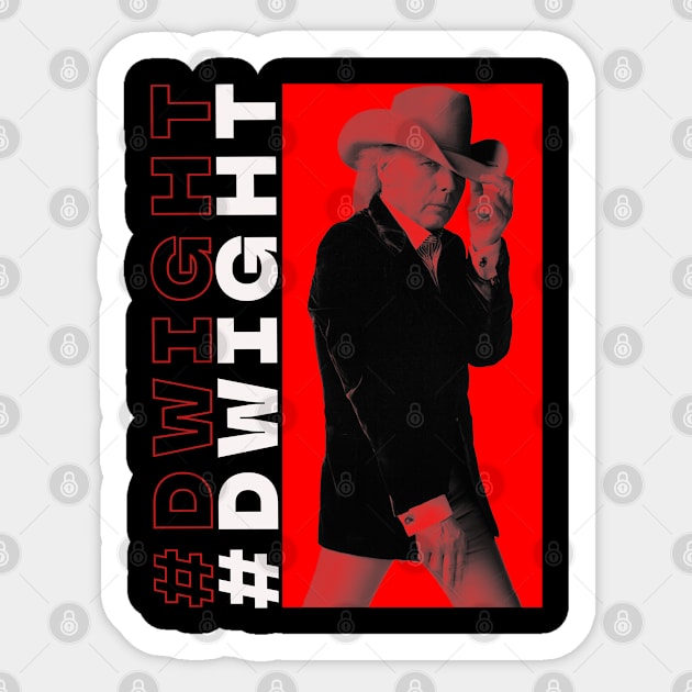 DWIGHT RED SPACE Sticker by MiaMagic